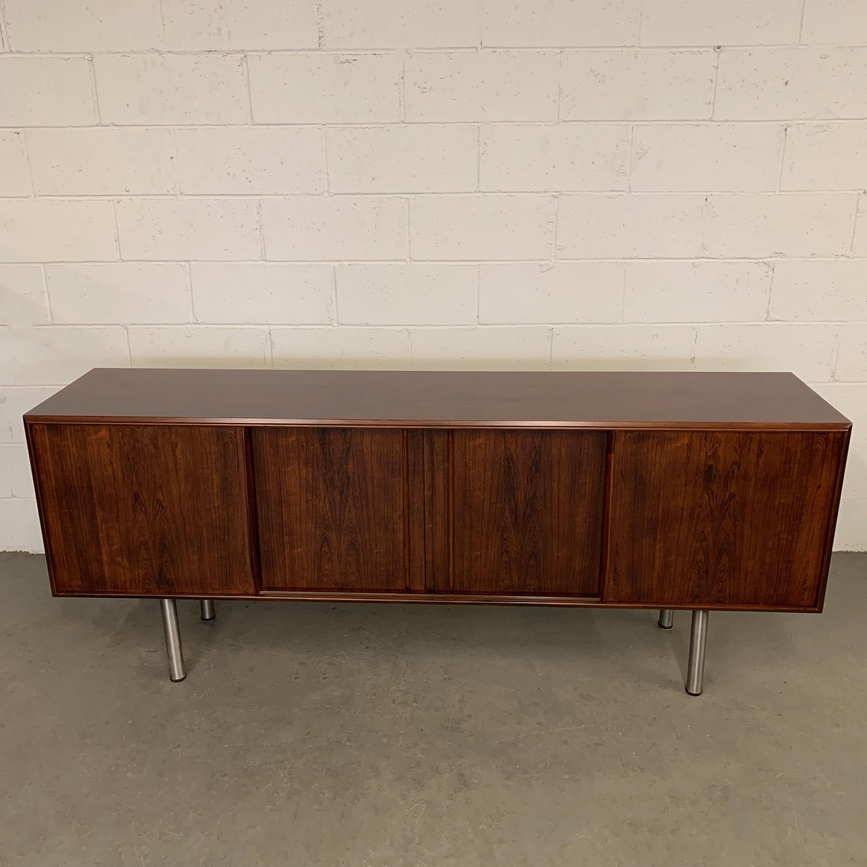 Scandinavian Modern Danish Modern Rosewood Credenza Sideboard