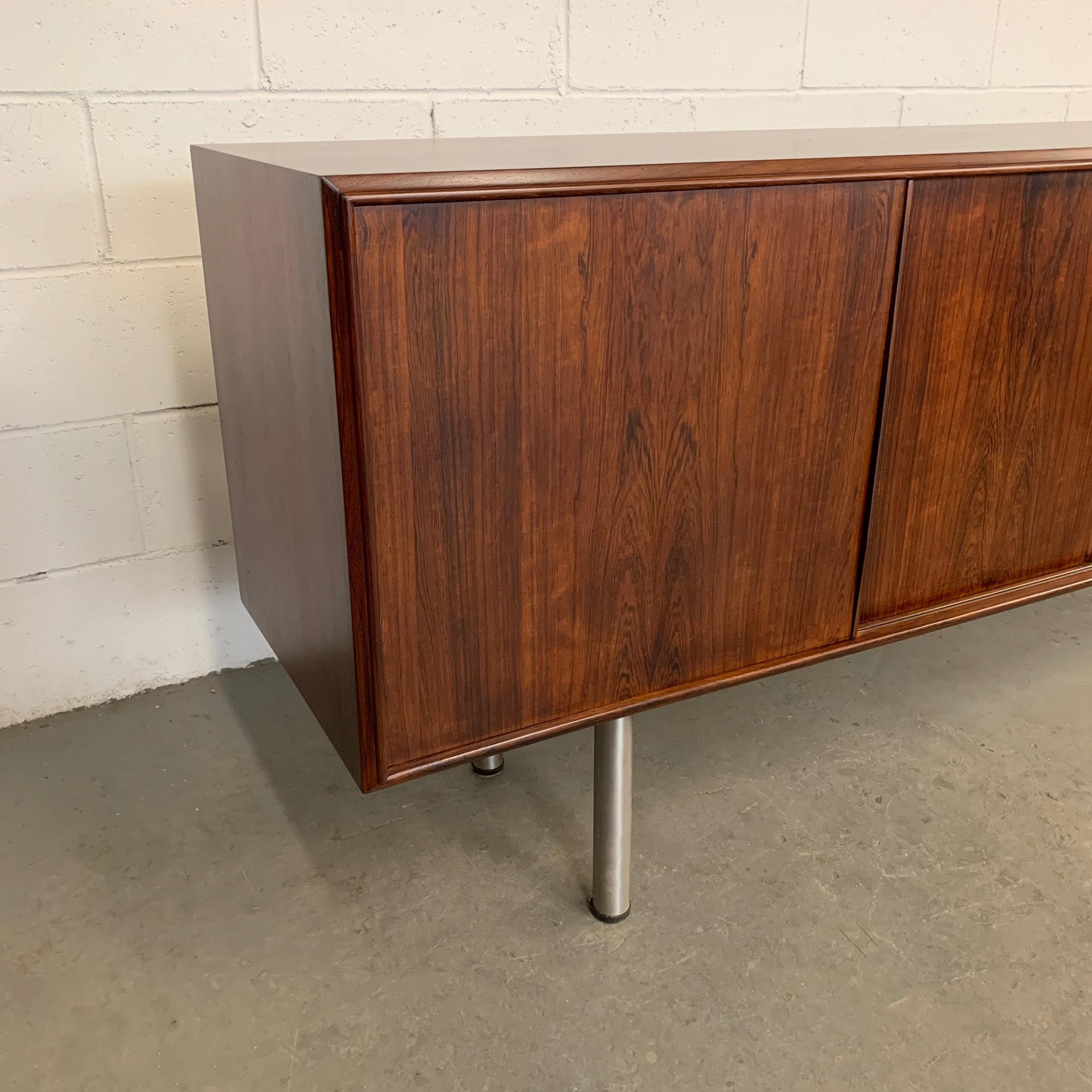 Danish Modern Rosewood Credenza Sideboard 1