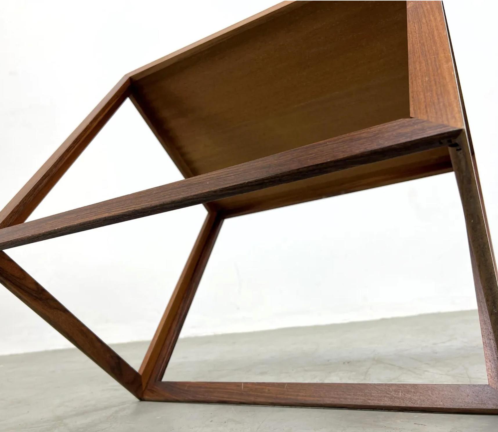 Table cubique danoise moderne en bois de rose en vente 3