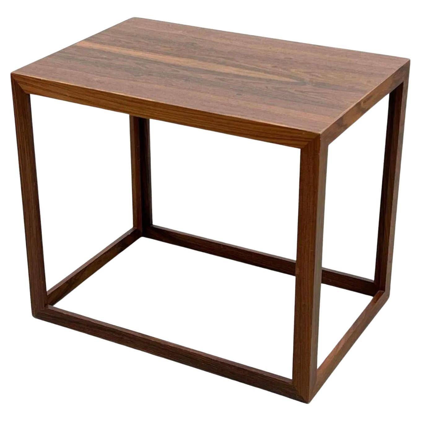 Danish Modern Rosewood Cube Table