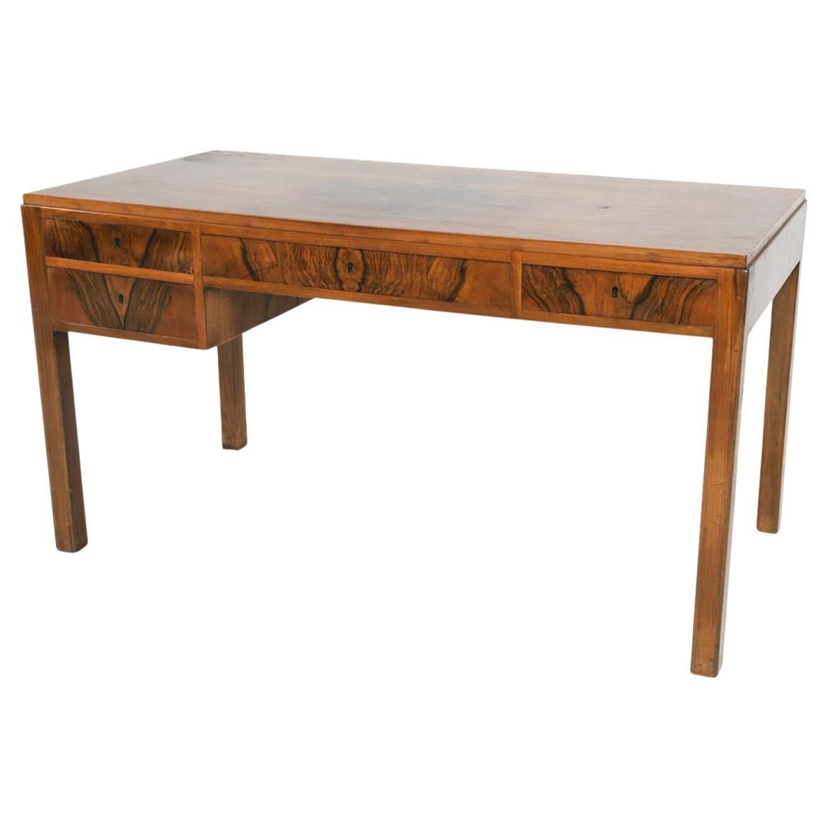 Scrivania moderna danese in legno di palissandro di Erik Wørts