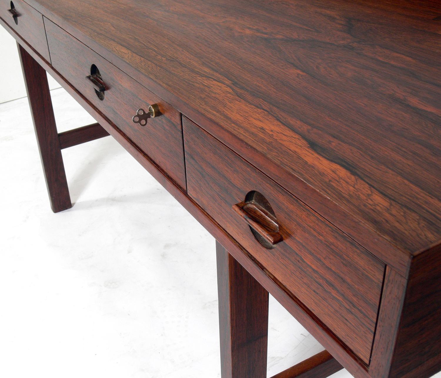 Danish Modern Rosewood Desk by Jens Quistgaard 1