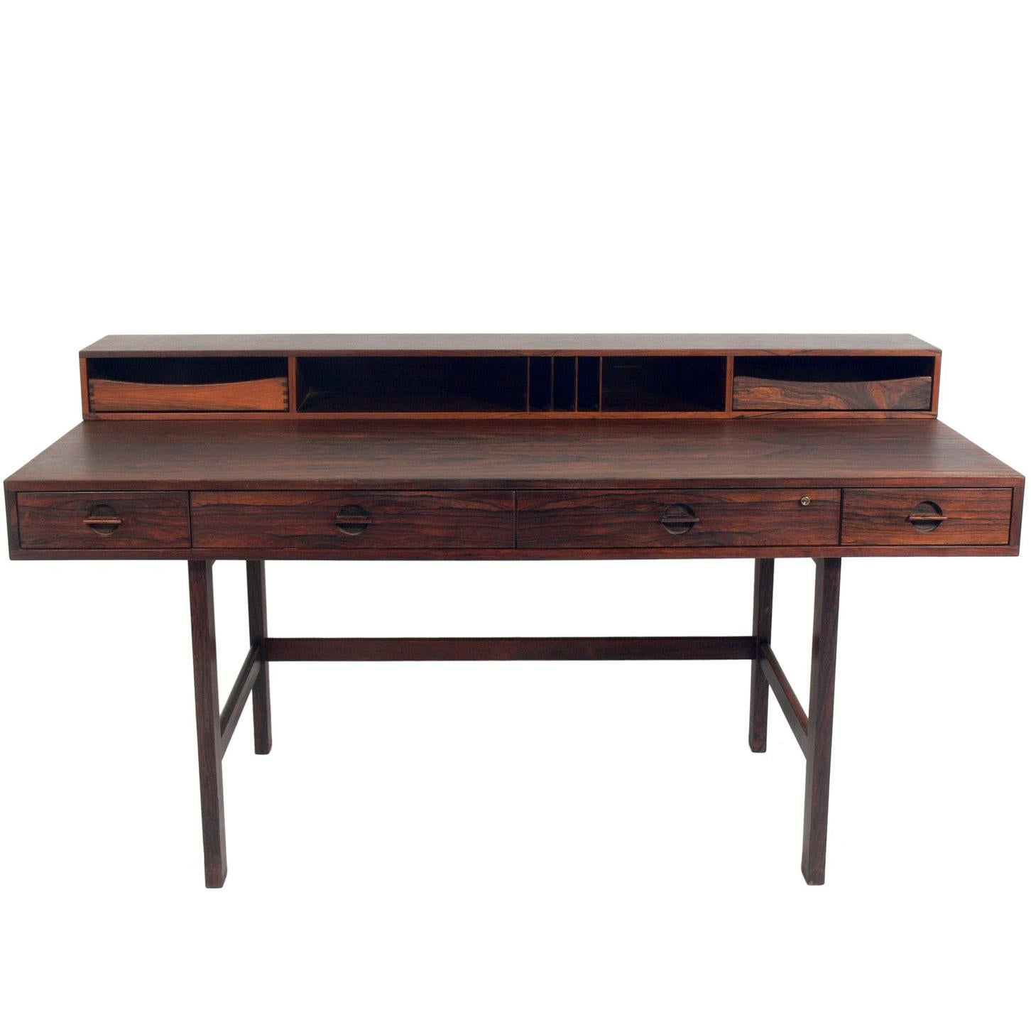 Danish Modern Rosewood Desk by Jens Quistgaard