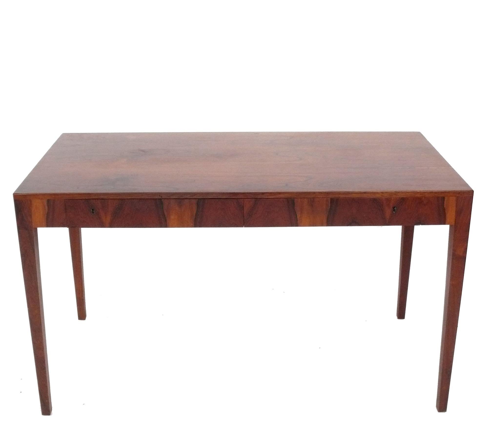 Mid-Century Modern Danish Modern Rosewood Desk by Riis Antonsen and Chair by Niels Moller