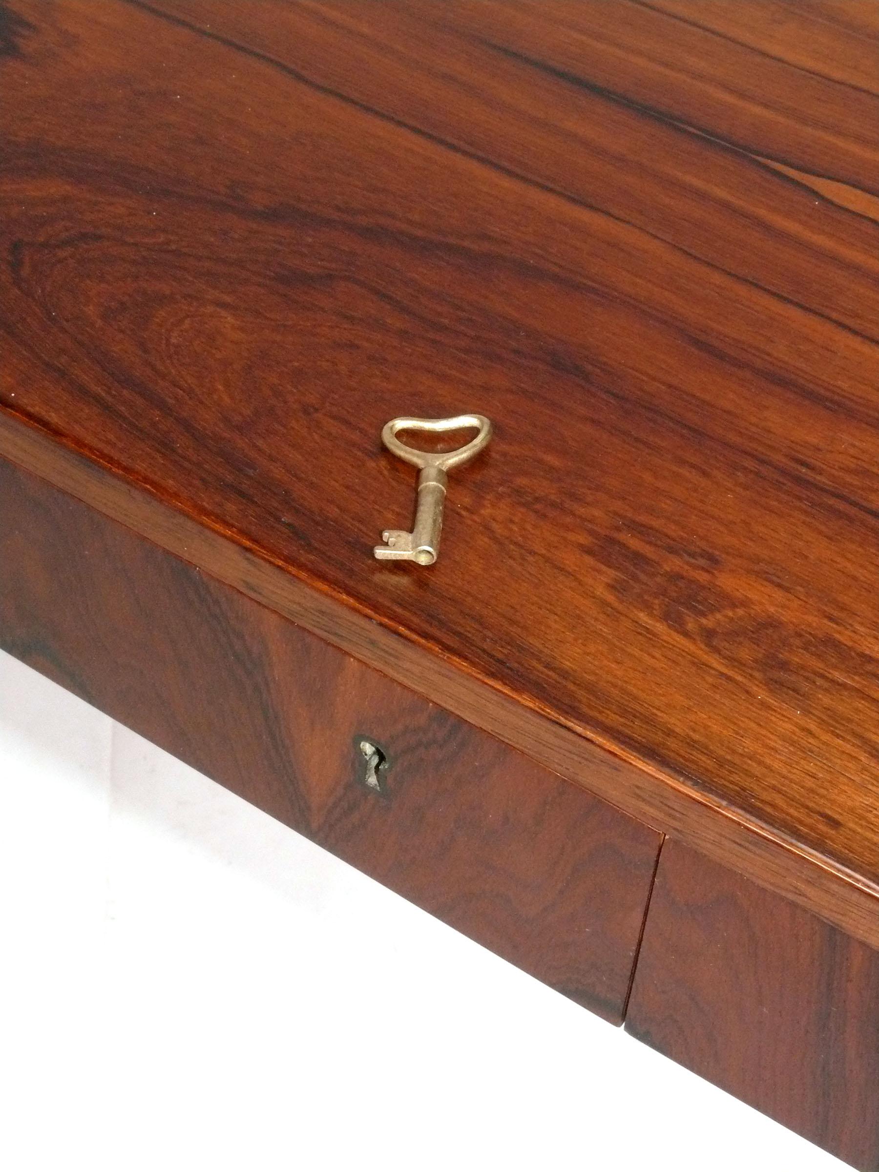 Danish Modern Rosewood Desk by Riis Antonsen and Chair by Niels Moller 1