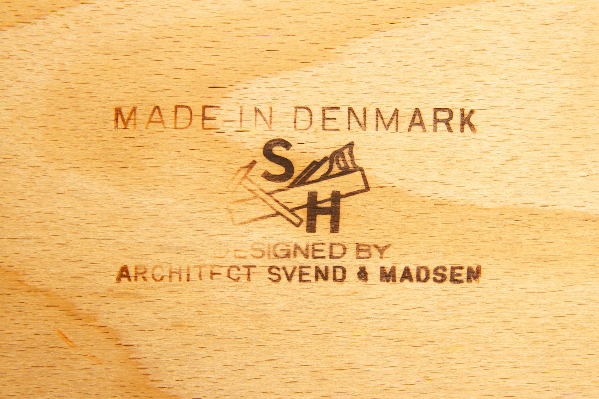 Danish Modern Rosewood Desk by Svend Aage Madsen 1960s 15