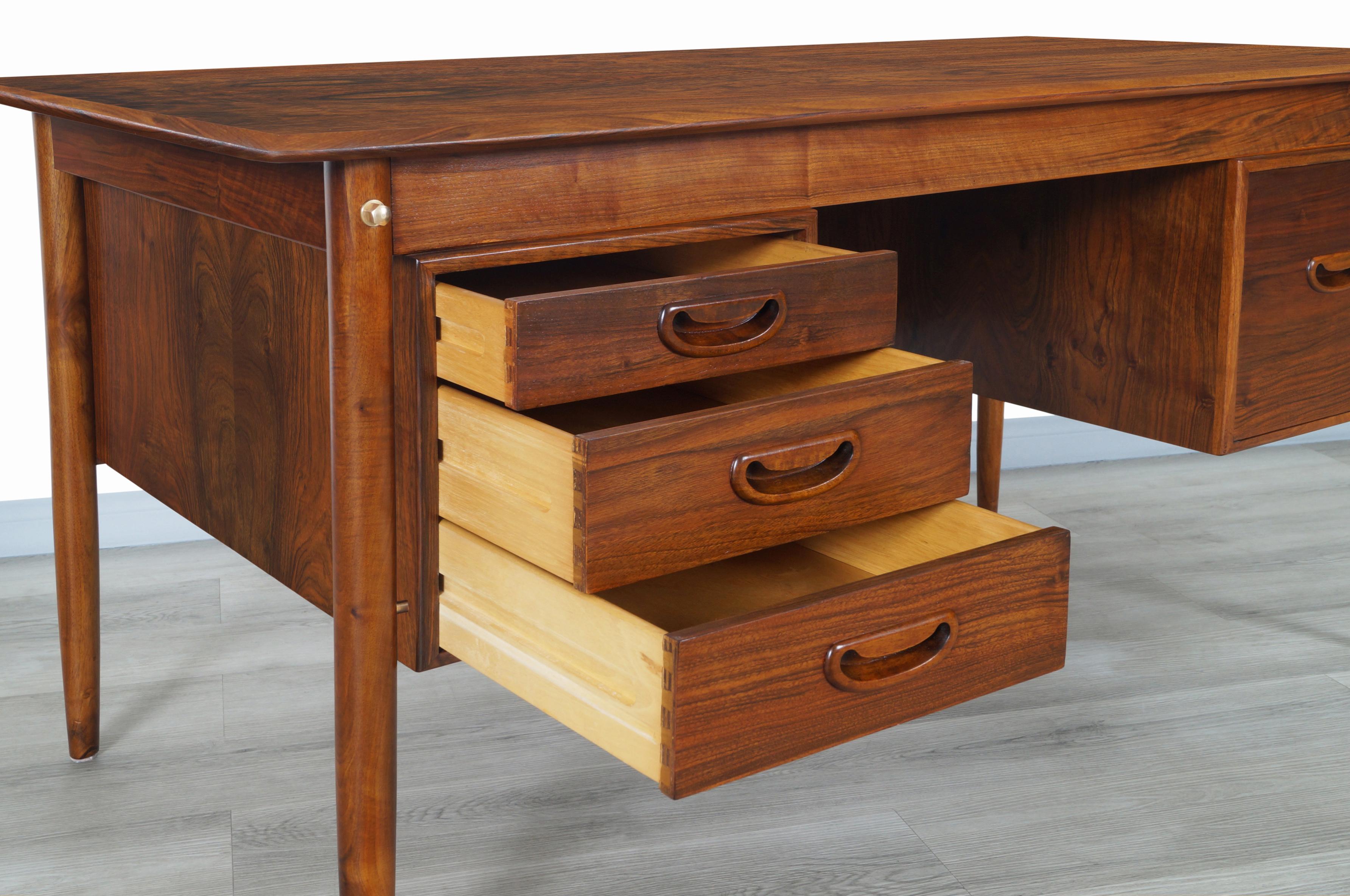 Mid-20th Century Danish Modern Rosewood Desk