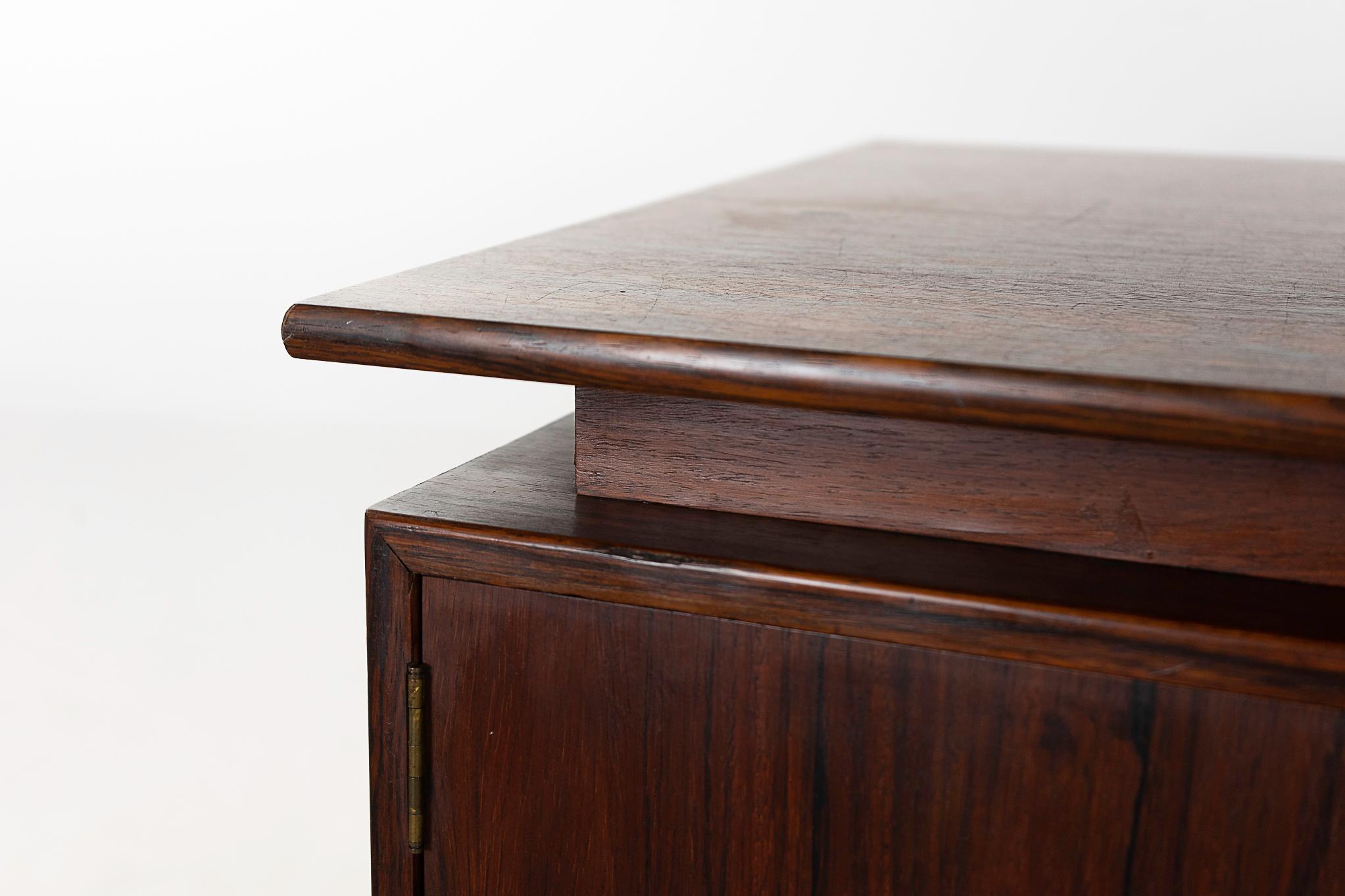 Veneer Danish Modern Rosewood Desk