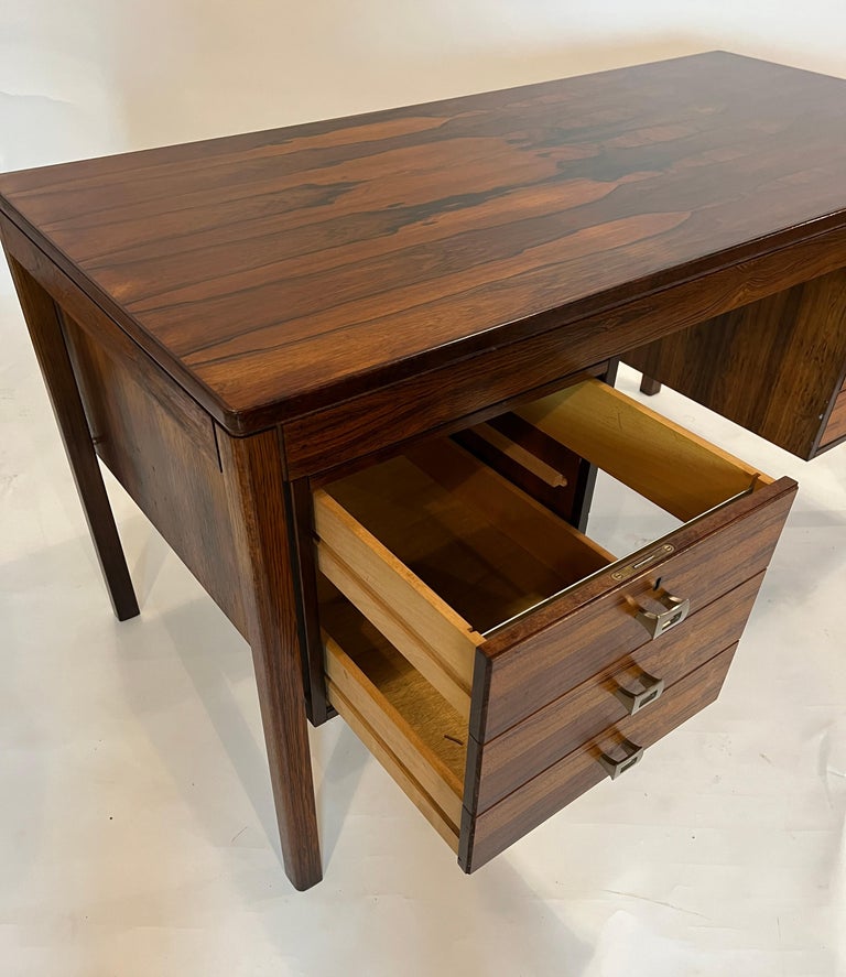 Danish Modern Rosewood Desk For Sale at 1stDibs