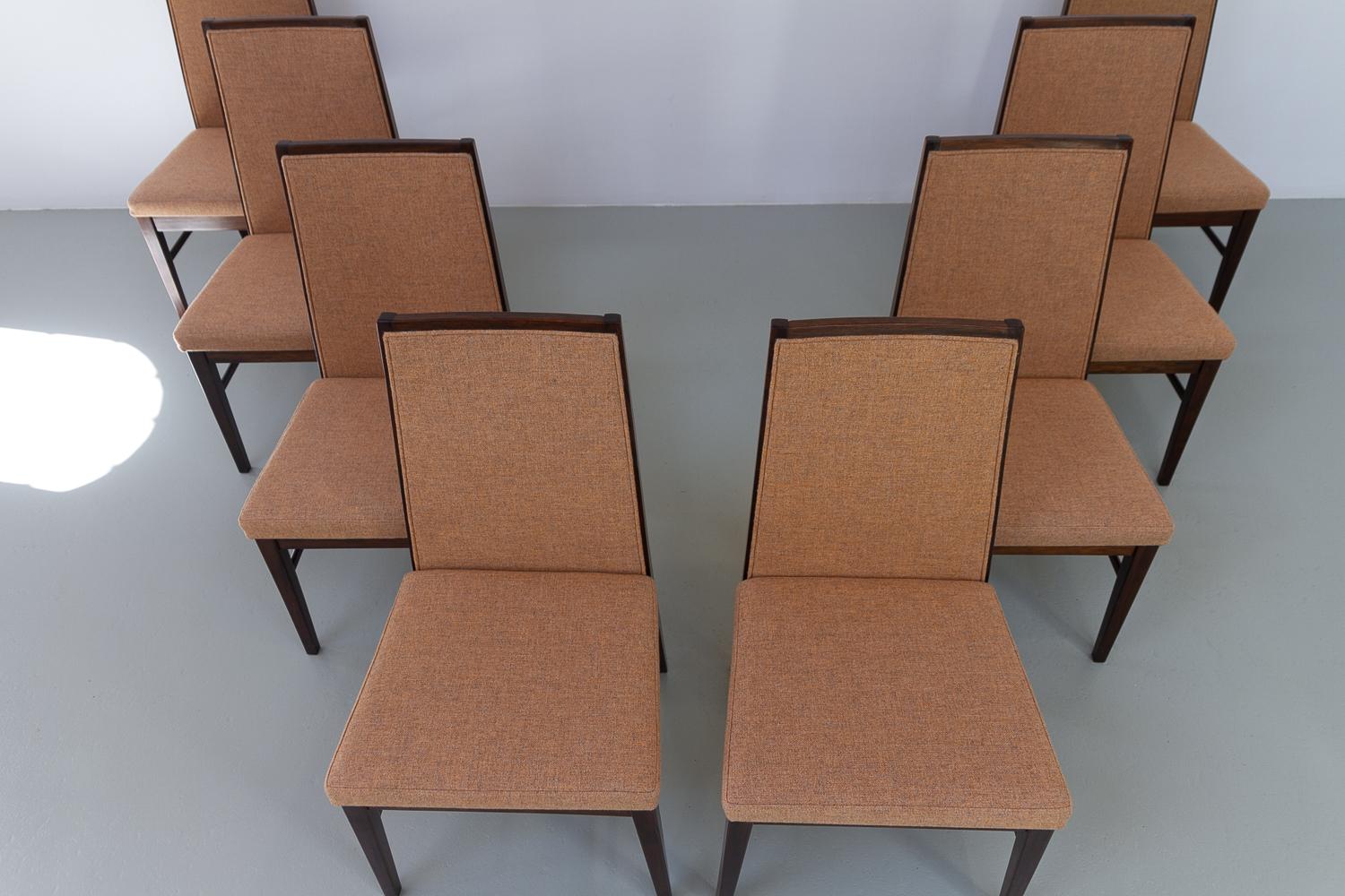 Danish Modern Rosewood Dining Chairs by Dyrlund, 1970s. Set of 8. 5