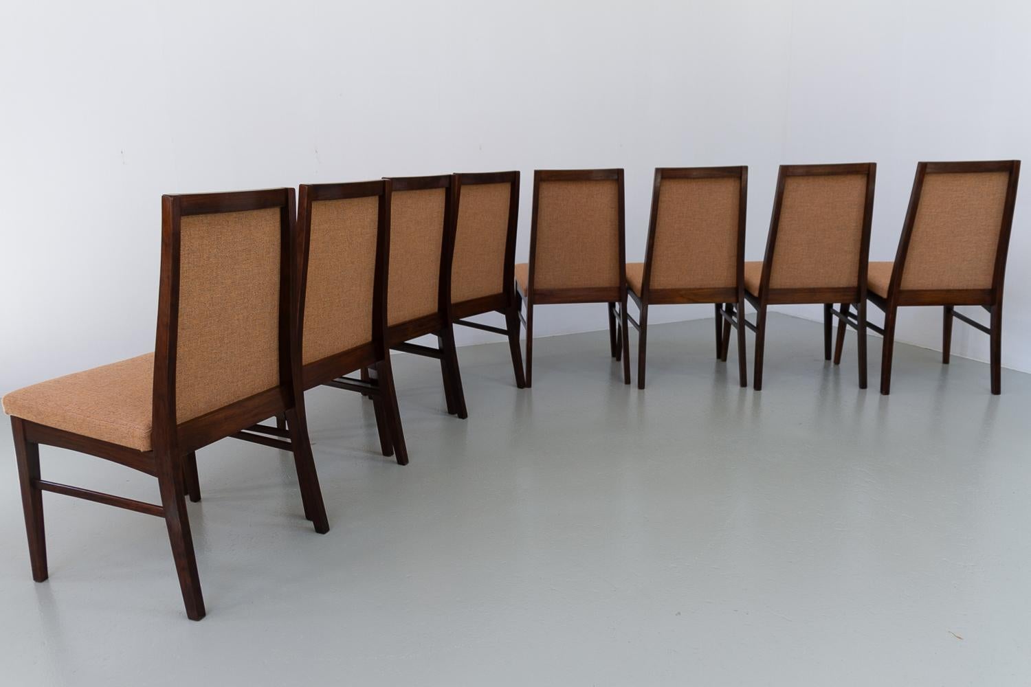 Danish Modern Rosewood Dining Chairs by Dyrlund, 1970s. Set of 8. 9