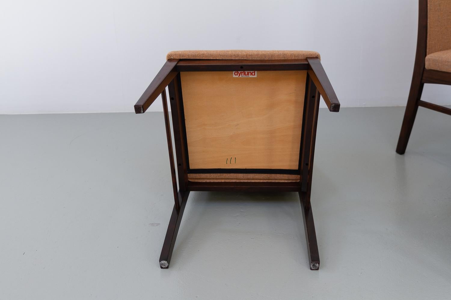 Danish Modern Rosewood Dining Chairs by Dyrlund, 1970s. Set of 8. 14