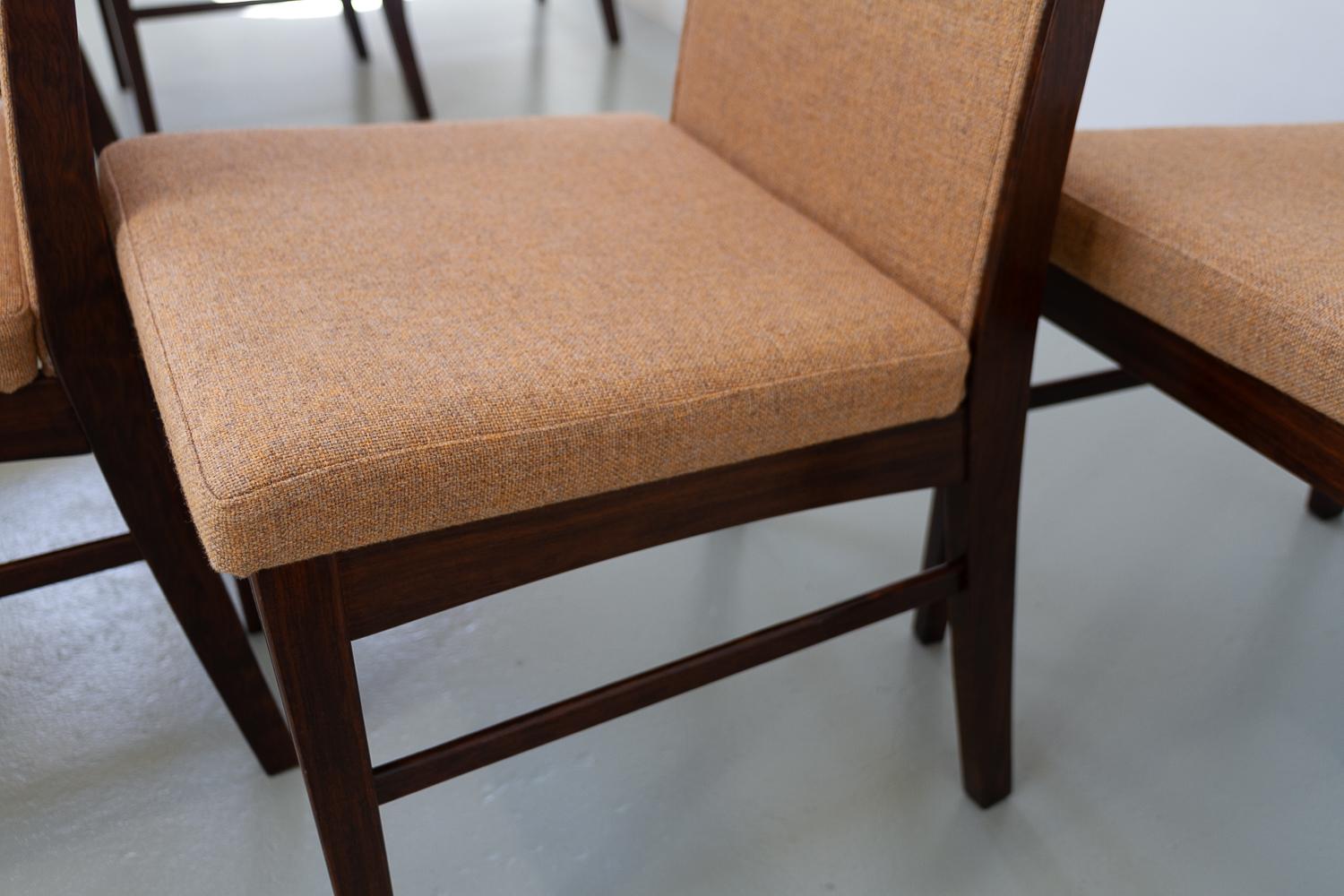 Danish Modern Rosewood Dining Chairs by Dyrlund, 1970s. Set of 8. 1