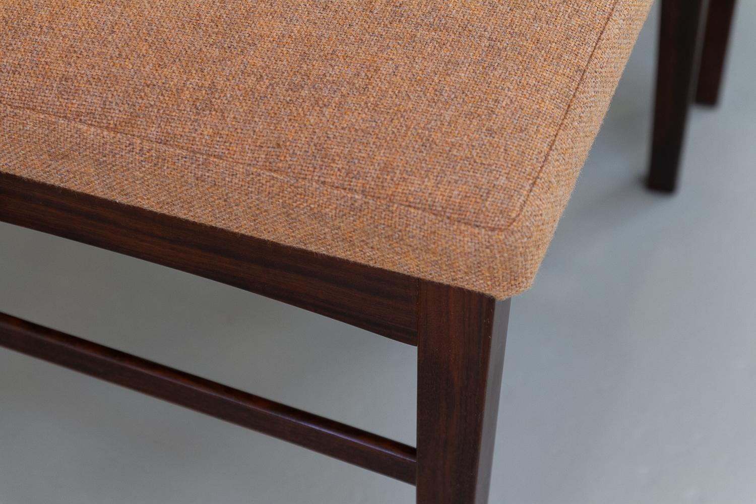 Danish Modern Rosewood Dining Chairs by Dyrlund, 1970s. Set of 8. 3