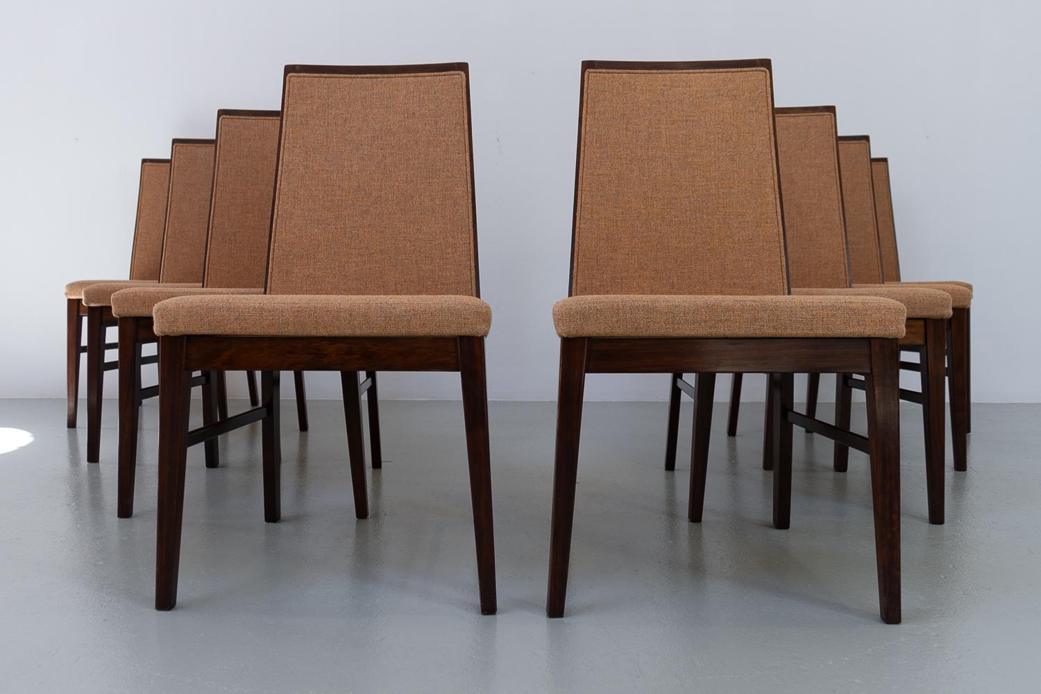 Danish Modern Rosewood Dining Chairs by Dyrlund, 1970s. Set of 8. 4