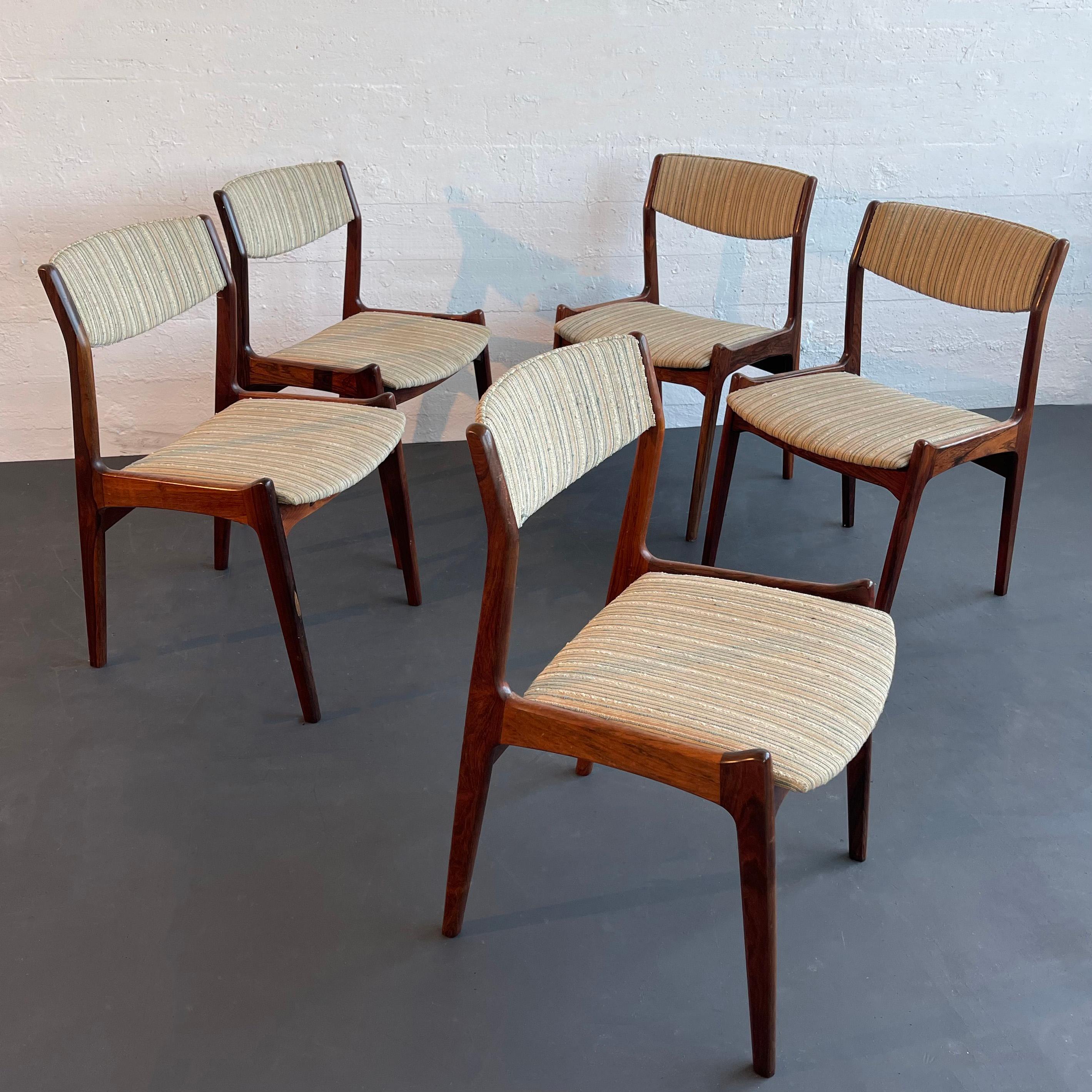Sillas de comedor danesas modernas de palisandro de Erik Buch para Sorø Stolefabrik en venta 3