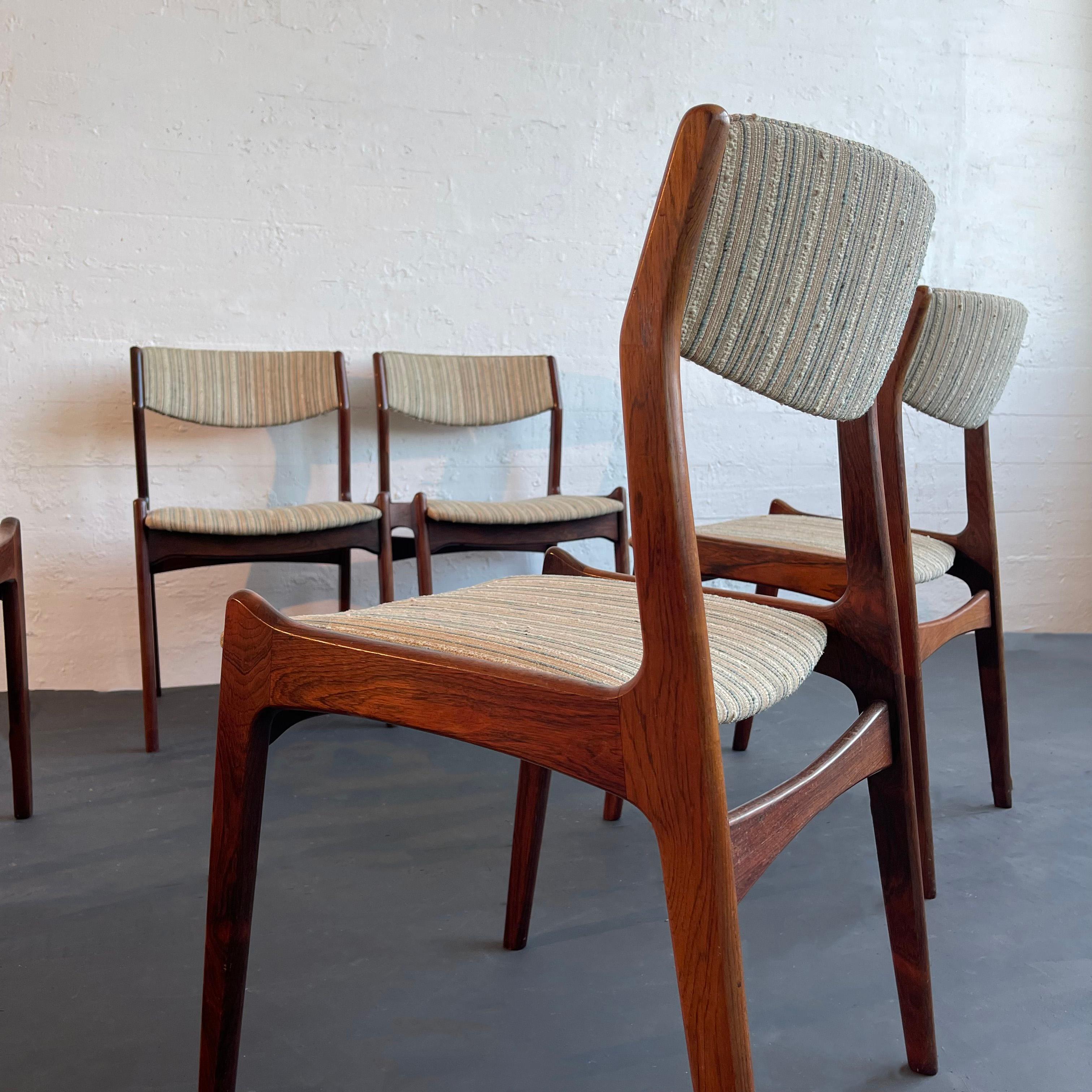 Sillas de comedor danesas modernas de palisandro de Erik Buch para Sorø Stolefabrik en venta 5