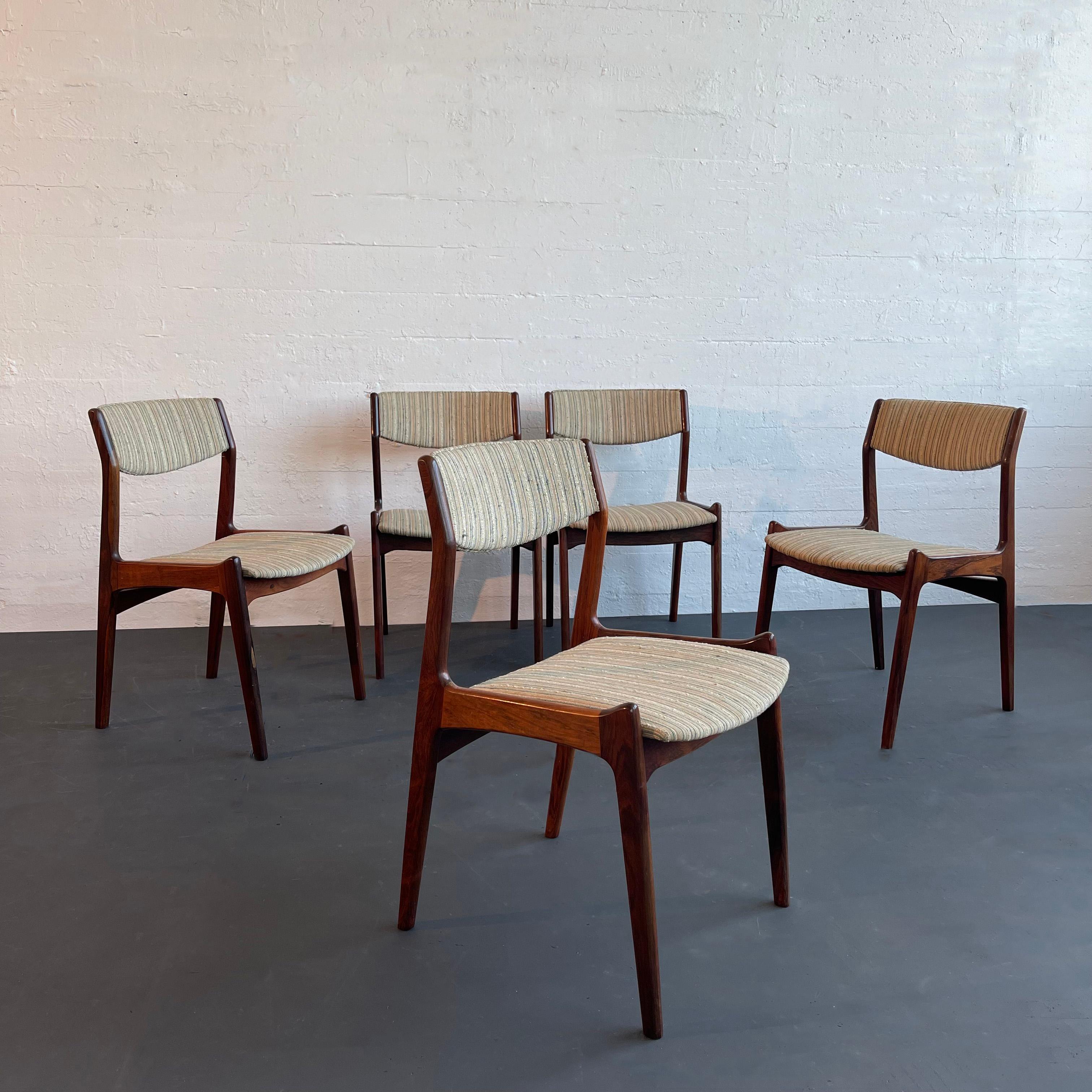 Sillas de comedor danesas modernas de palisandro de Erik Buch para Sorø Stolefabrik Escandinavo moderno en venta