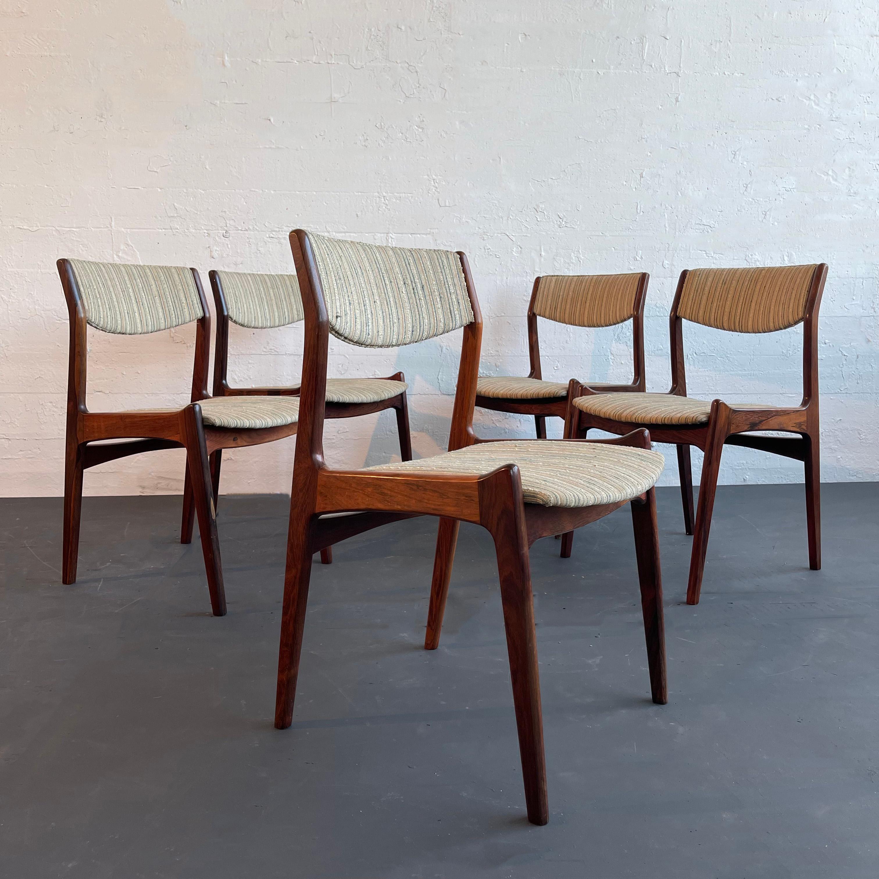 Sillas de comedor danesas modernas de palisandro de Erik Buch para Sorø Stolefabrik Danés en venta