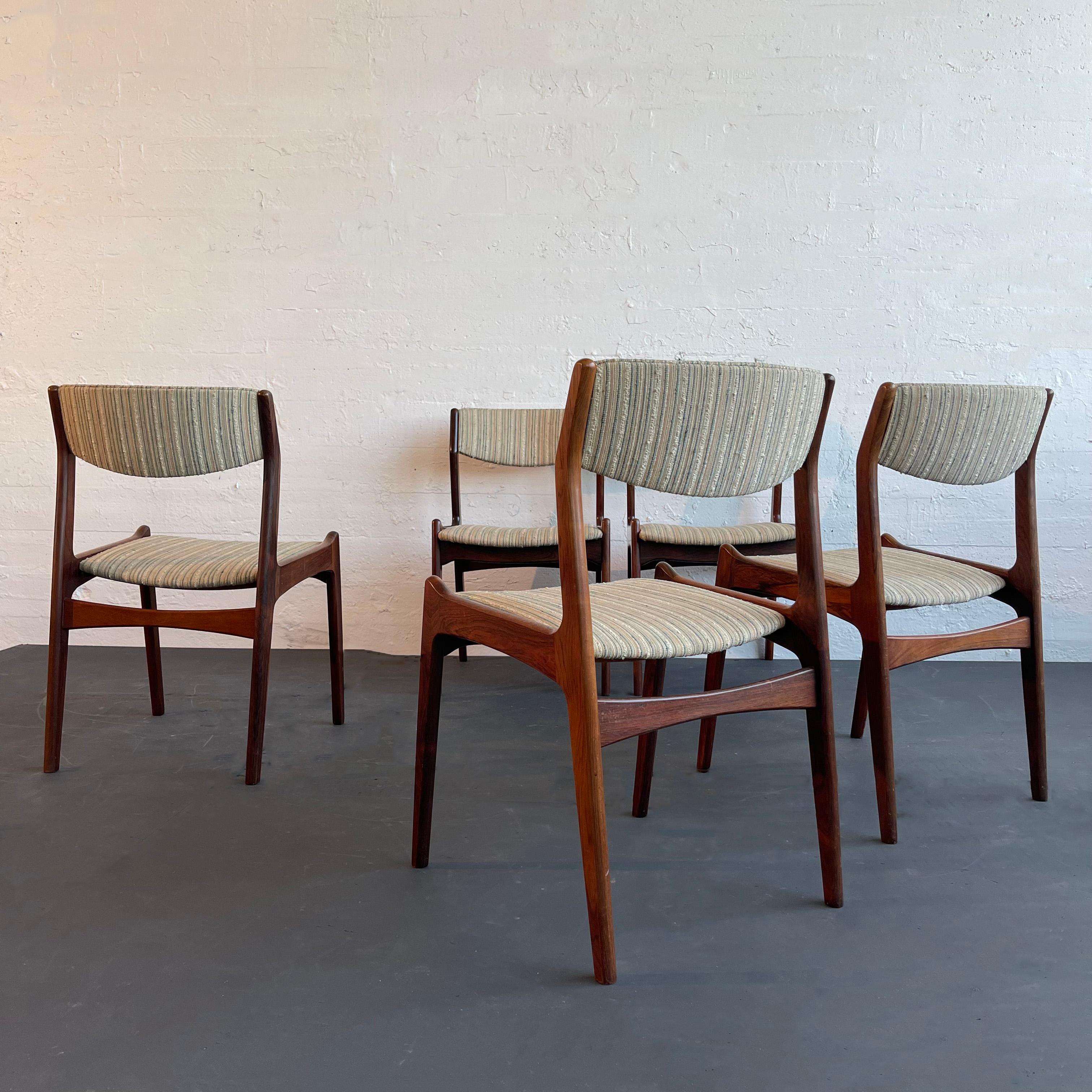 Sillas de comedor danesas modernas de palisandro de Erik Buch para Sorø Stolefabrik en Bueno estado para la venta en Brooklyn, NY
