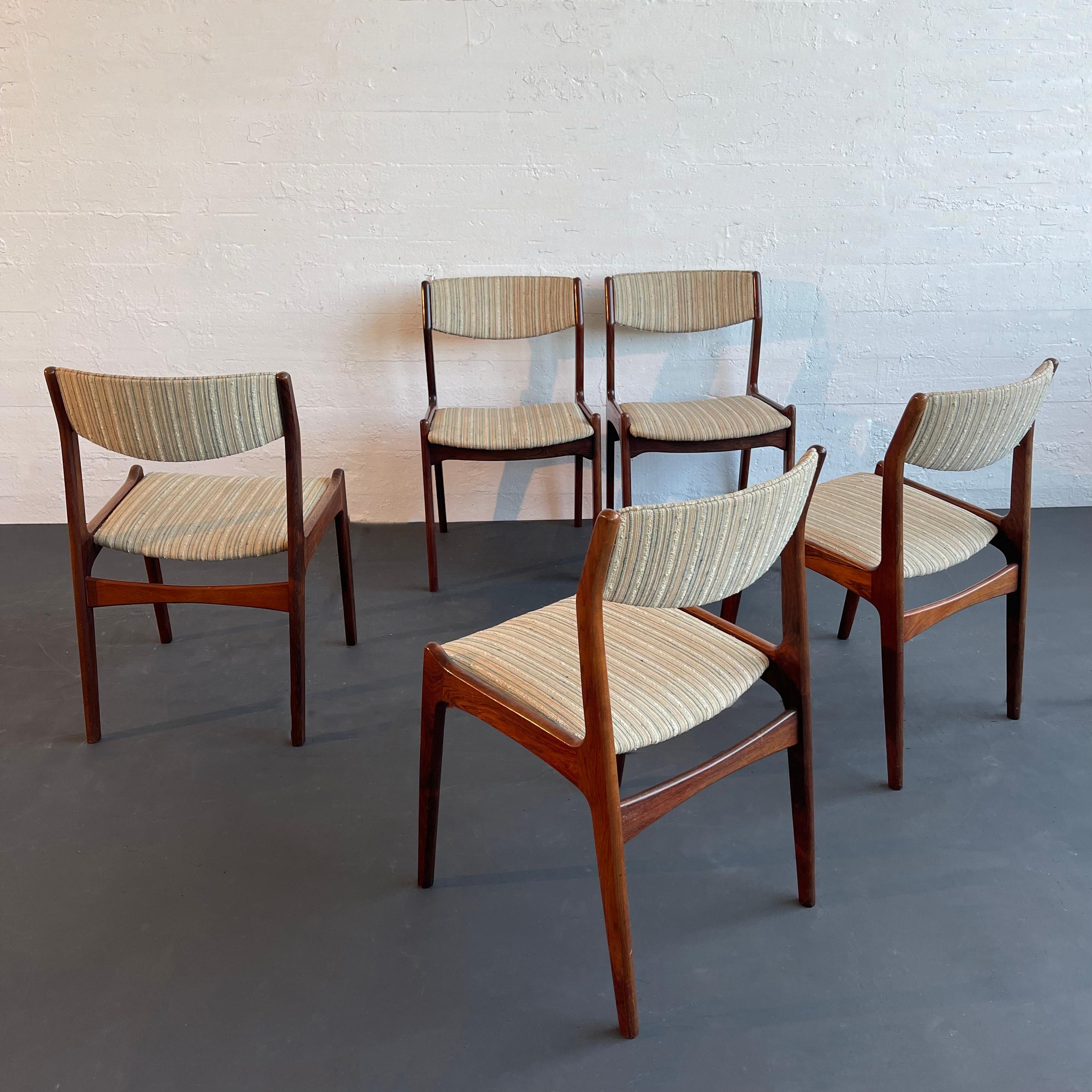 Sillas de comedor danesas modernas de palisandro de Erik Buch para Sorø Stolefabrik mediados del siglo XX en venta