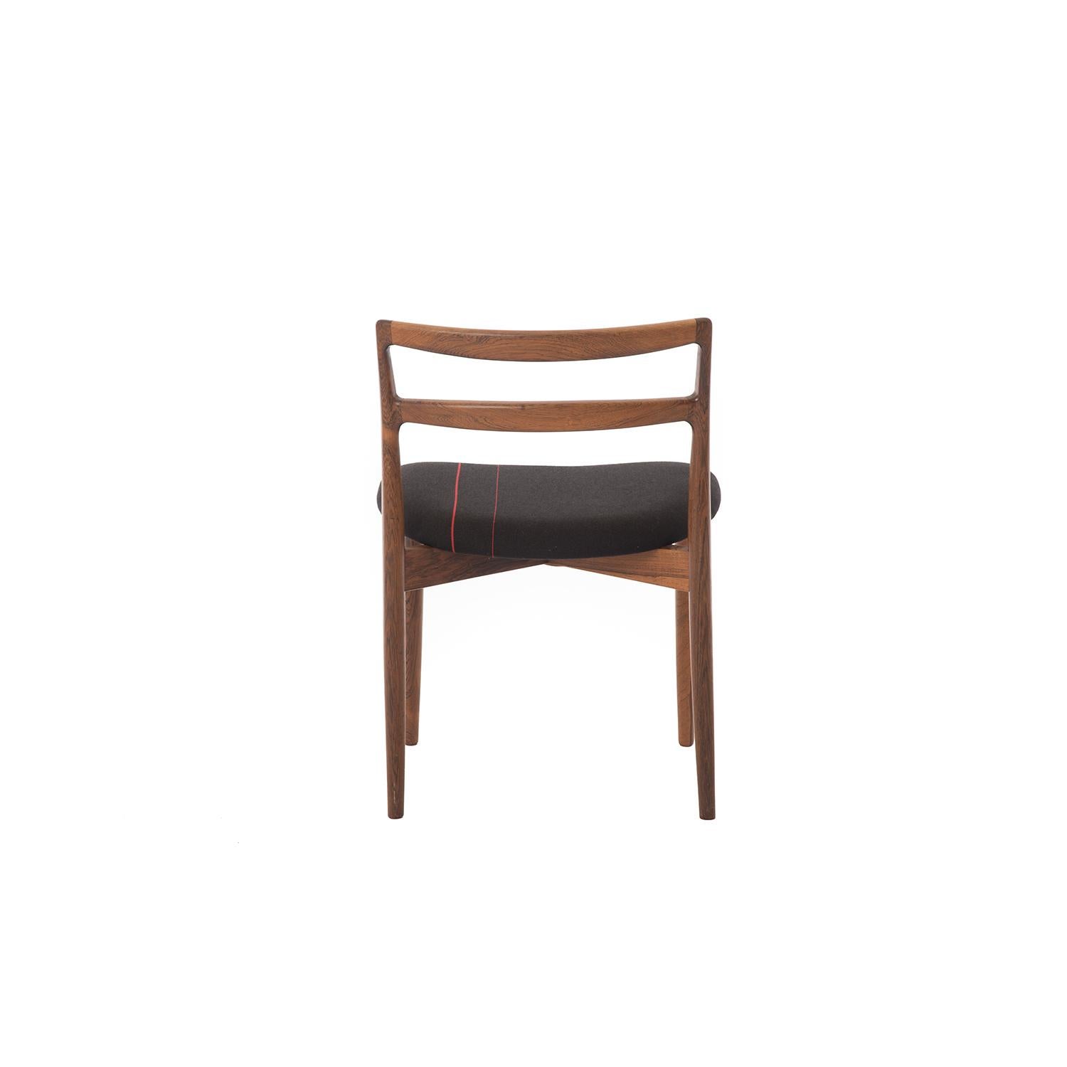 Danish Modern Rosewood Dining Chairs by Harry Østergaard In Excellent Condition In Minneapolis, MN