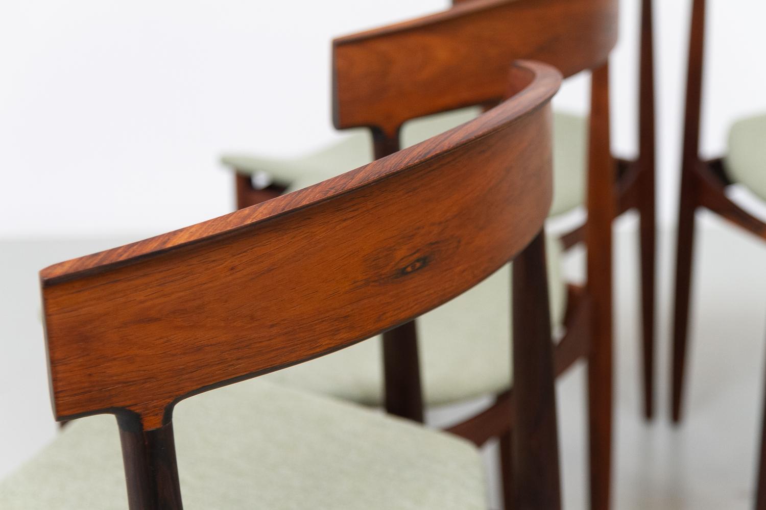 Danish Modern Rosewood Dining Chairs by Johannes Andersen, 1960s. Set of 6. 6