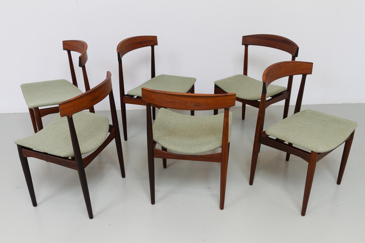 Danish Modern Rosewood Dining Chairs by Johannes Andersen, 1960s. Set of 6. 7