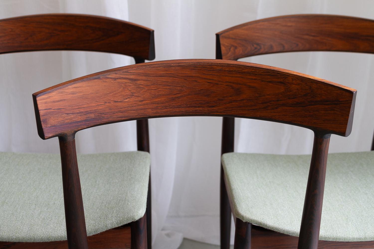 Danish Modern Rosewood Dining Chairs by Johannes Andersen, 1960s. Set of 6. 12