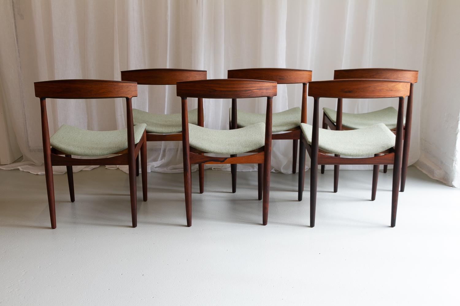 Danish Modern Rosewood Dining Chairs by Johannes Andersen, 1960s. Set of 6. 13