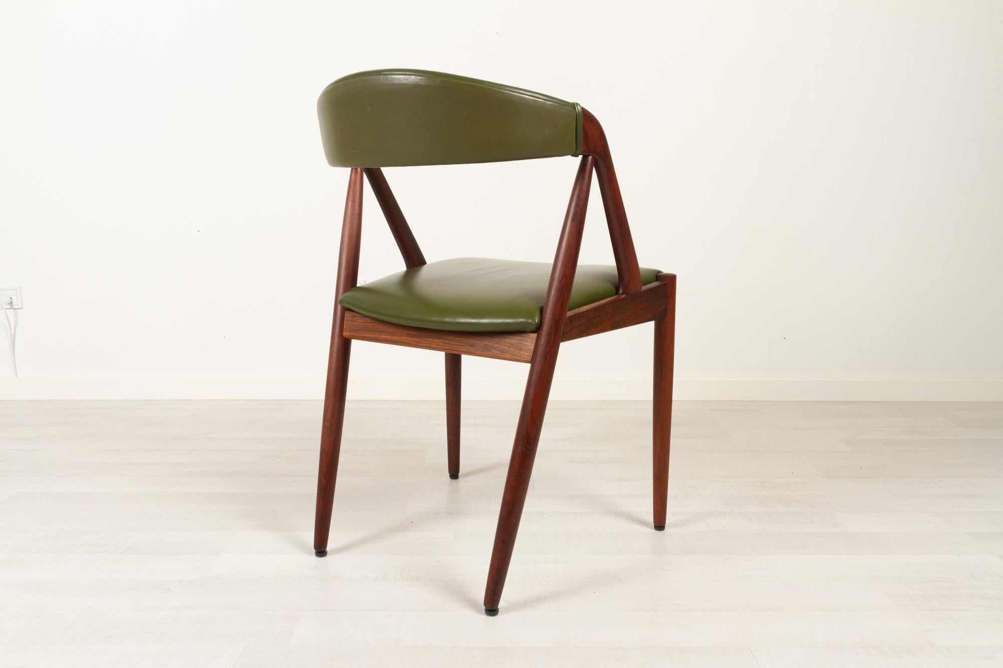 Danish Modern Rosewood Dining Chairs by Kai Kristiansen 1960s, Set of 6 8
