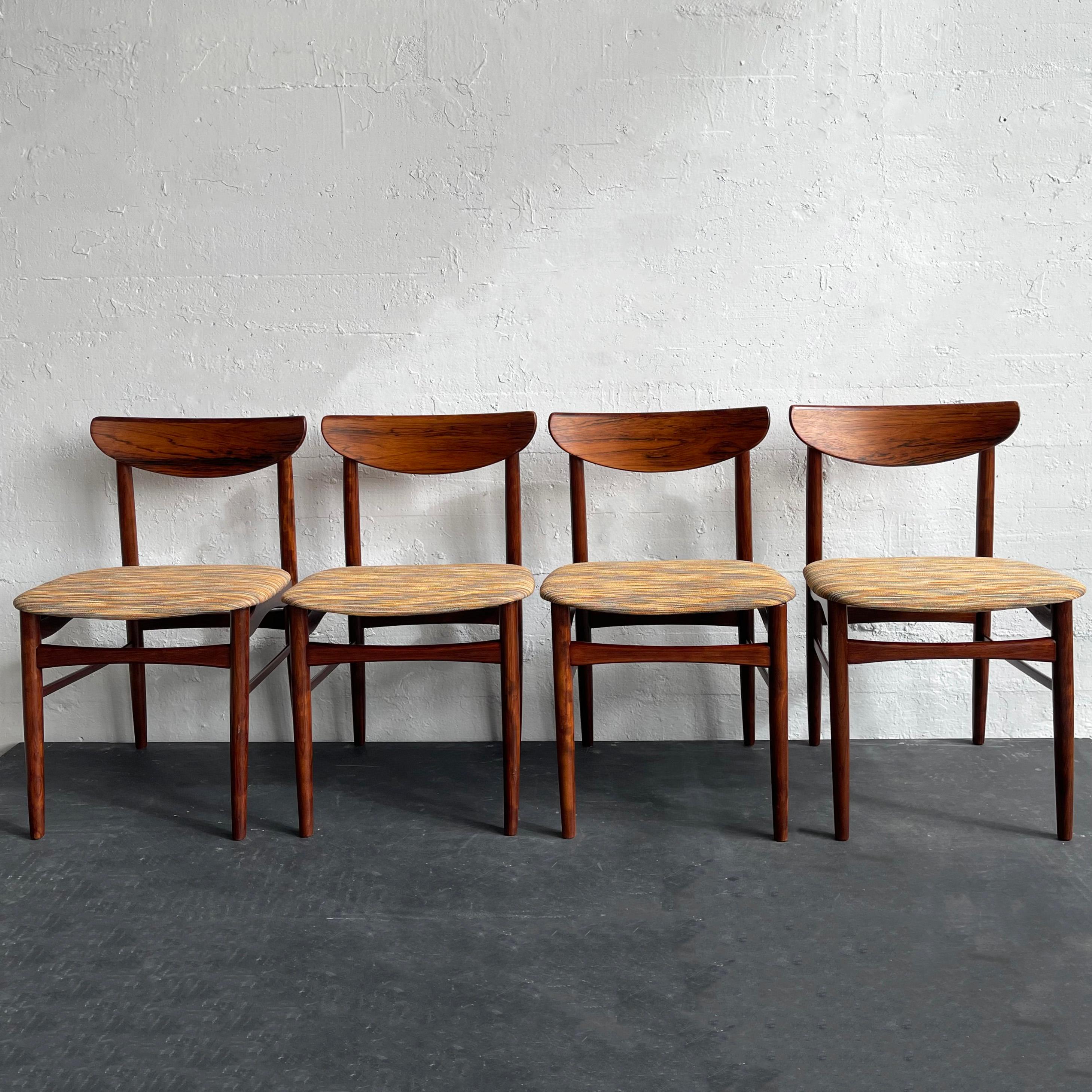 Scandinavian Modern Danish Modern Rosewood Dining Chairs By Kurt Østervig For K.P. Møbler For Sale
