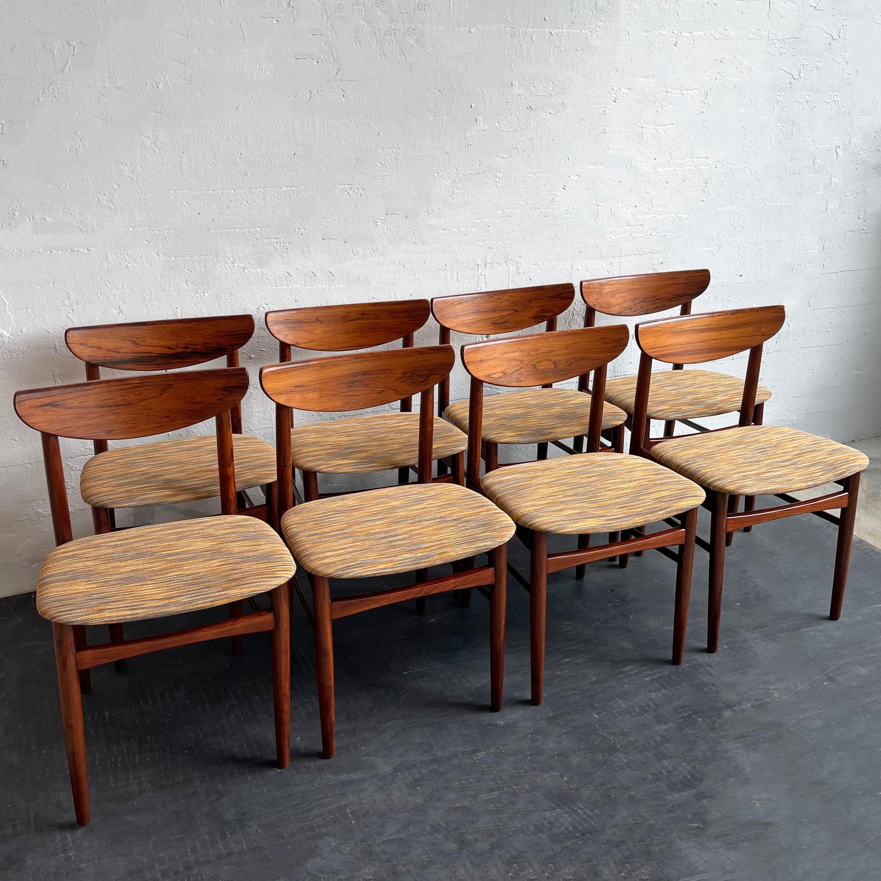 Danois Chaises de salle à manger danoises modernes en bois de rose par Kurt Østervig pour K.P. Møbler en vente