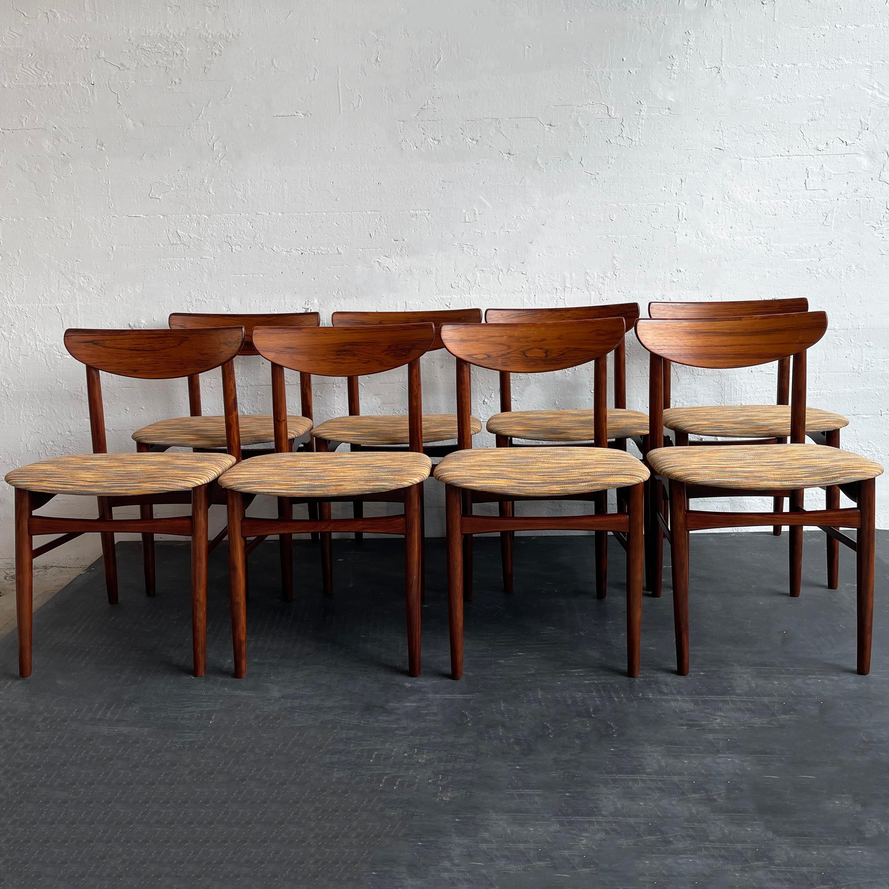 Chaises de salle à manger danoises modernes en bois de rose par Kurt Østervig pour K.P. Møbler en vente 2