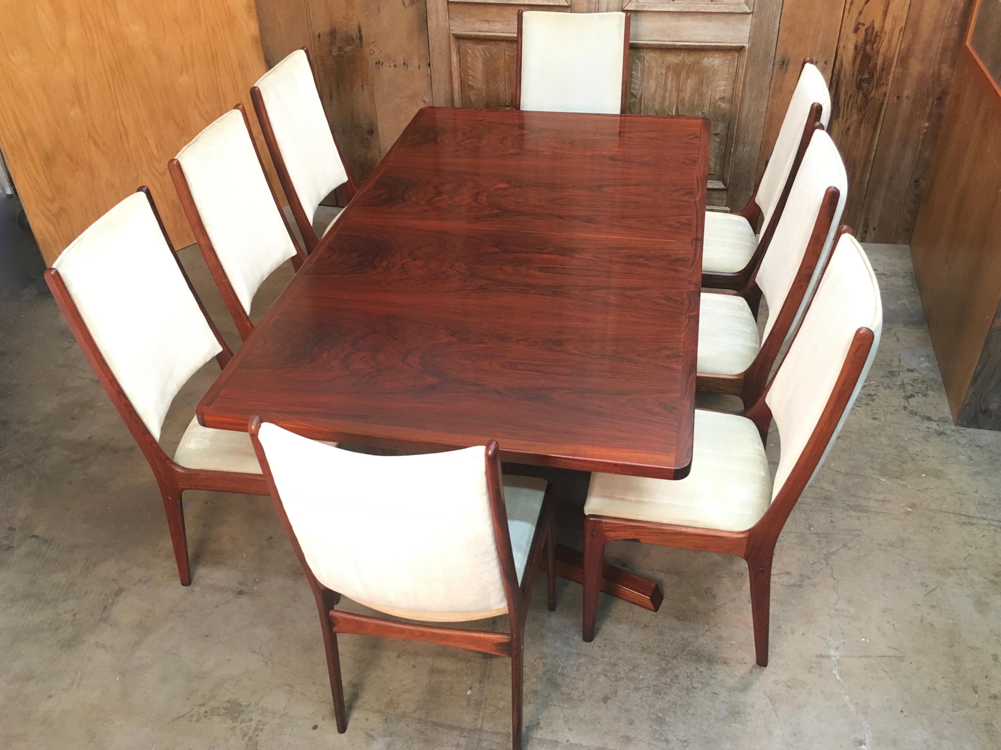 Danish Modern Rosewood Dining Chairs 6