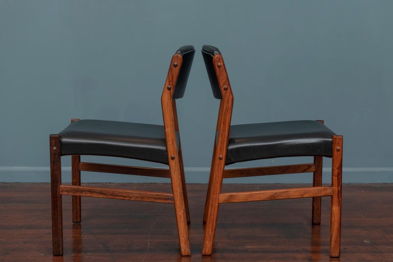 Danish Modern Rosewood Dining Chairs For Sale 1