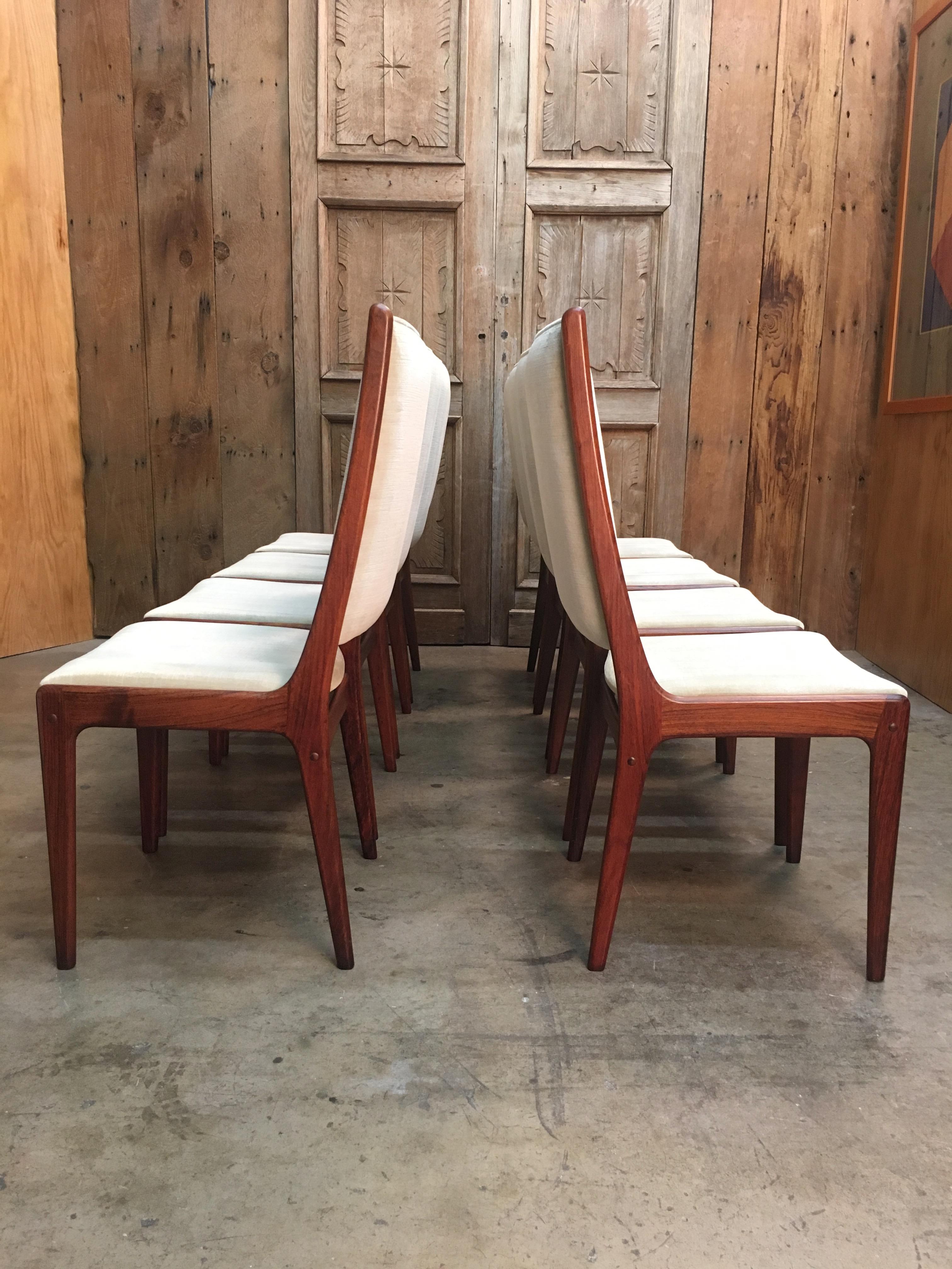 Danish Modern Rosewood Dining Chairs 2