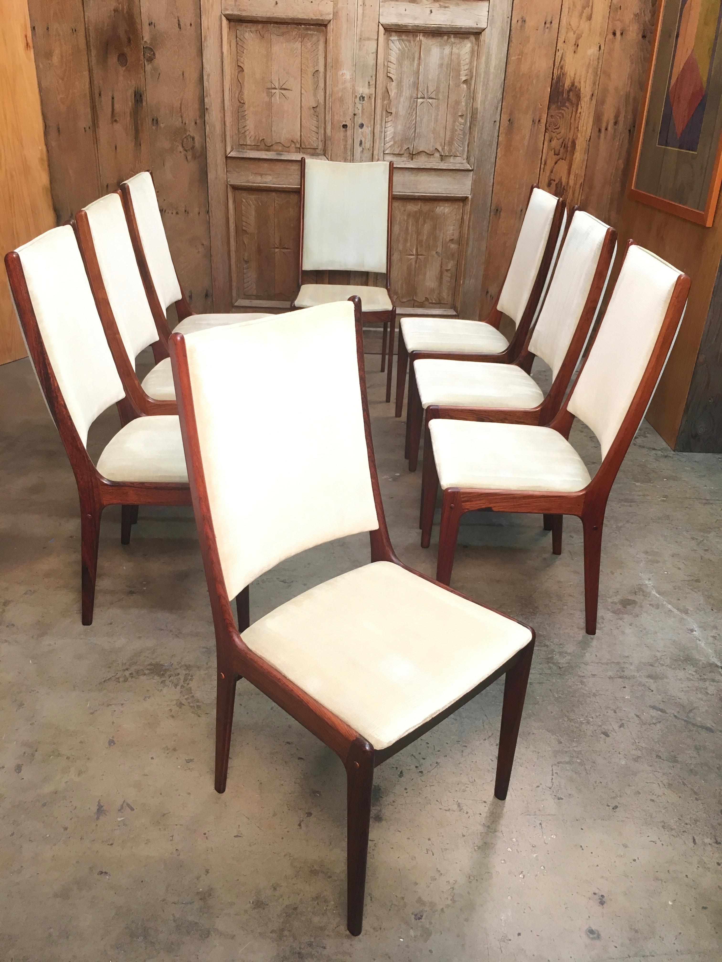 Danish Modern Rosewood Dining Chairs 3