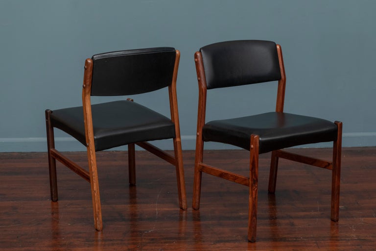 Danish Modern Rosewood Dining Chairs For Sale 3