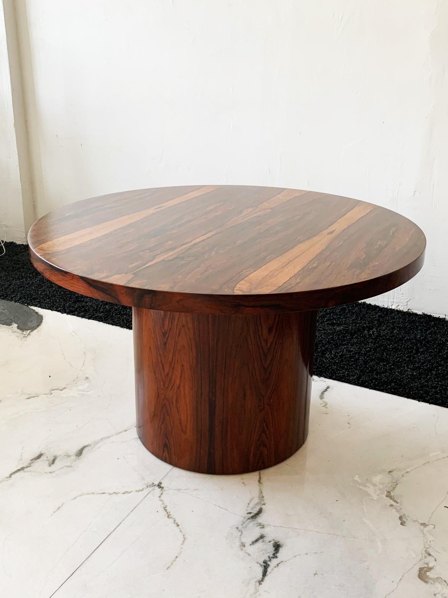 Danish Modern Rosewood Dining Game Table In Good Condition In Culver City, CA