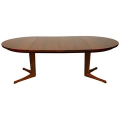 Danish Modern Rosewood Dining Table by Bernhardt Petersen & Sons