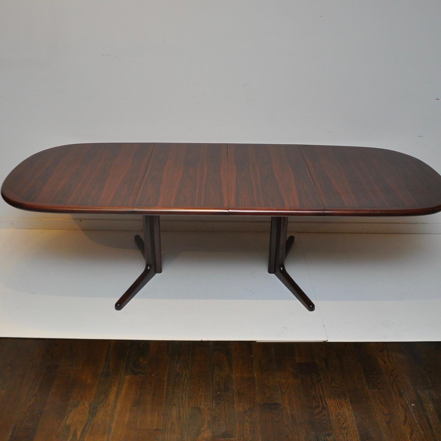 20th Century Danish Modern Rosewood Dining Table by Boltinge Stolefabrik