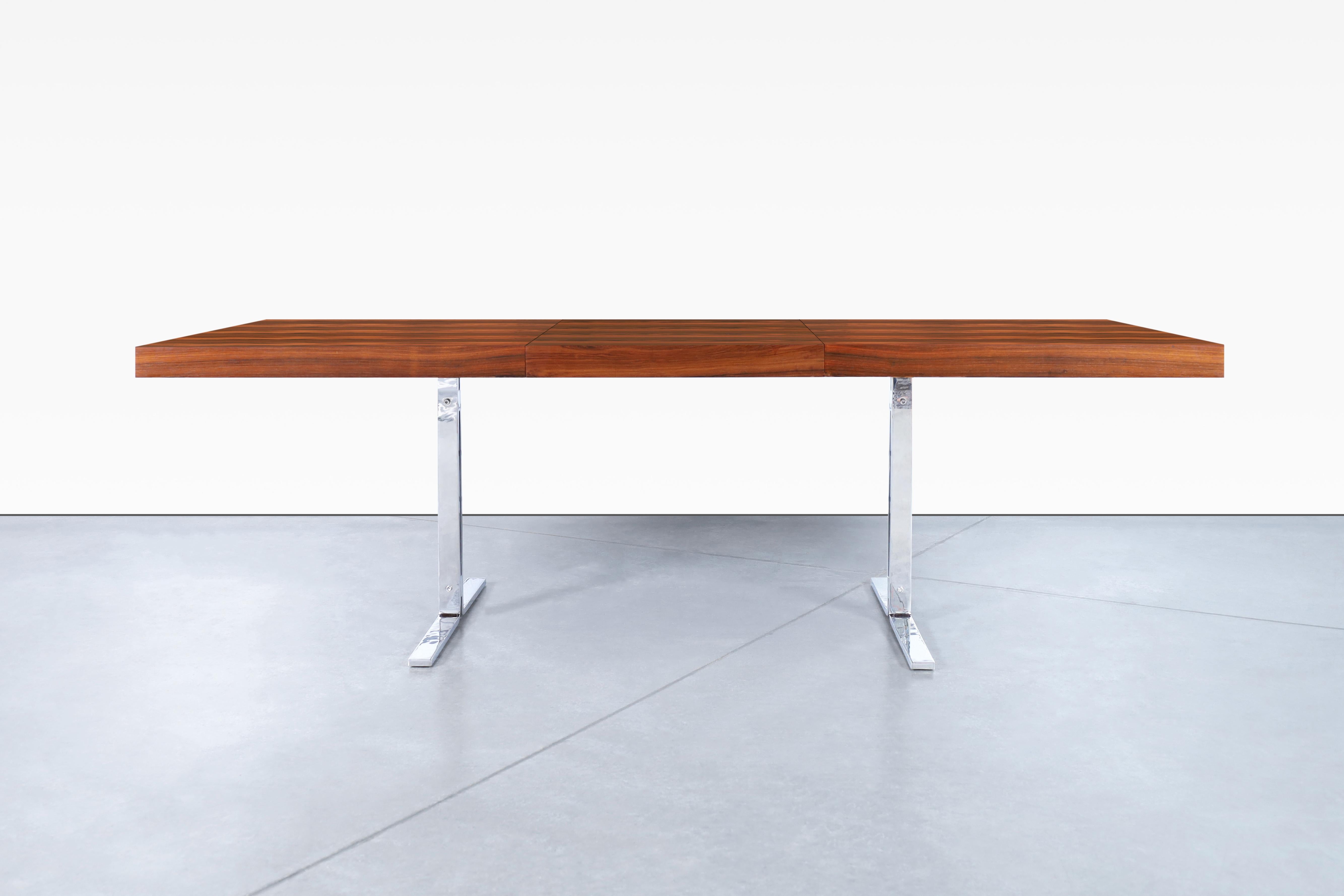 Table de salle à manger danoise moderne en bois de rose par Poul Nørreklit pour Georg Petersens en vente 1