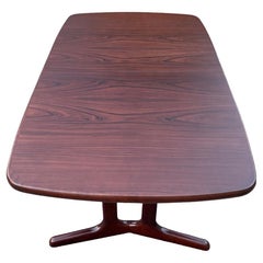 Danish Modern Rosewood Dining Table with 2 Leaves