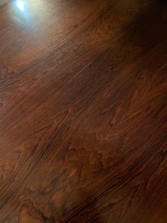 Danish Modern Rosewood Dining Table with Butterfly Leaf