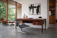 Danish Modern Rosewood “Diplomat” Desk by Finn Juhl for France and Son