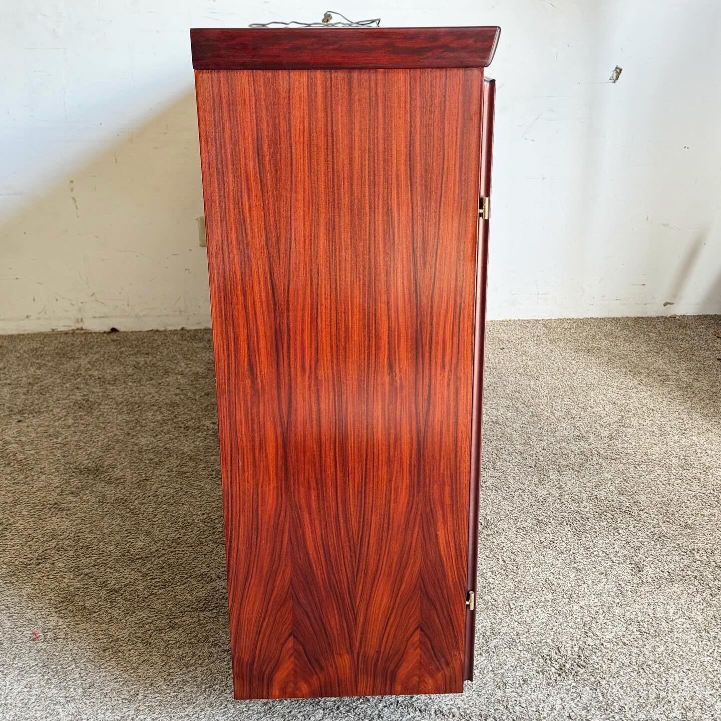 Dänischer moderner dänischer Vitrinenschrank aus Rosenholz von Skovby im Angebot 3