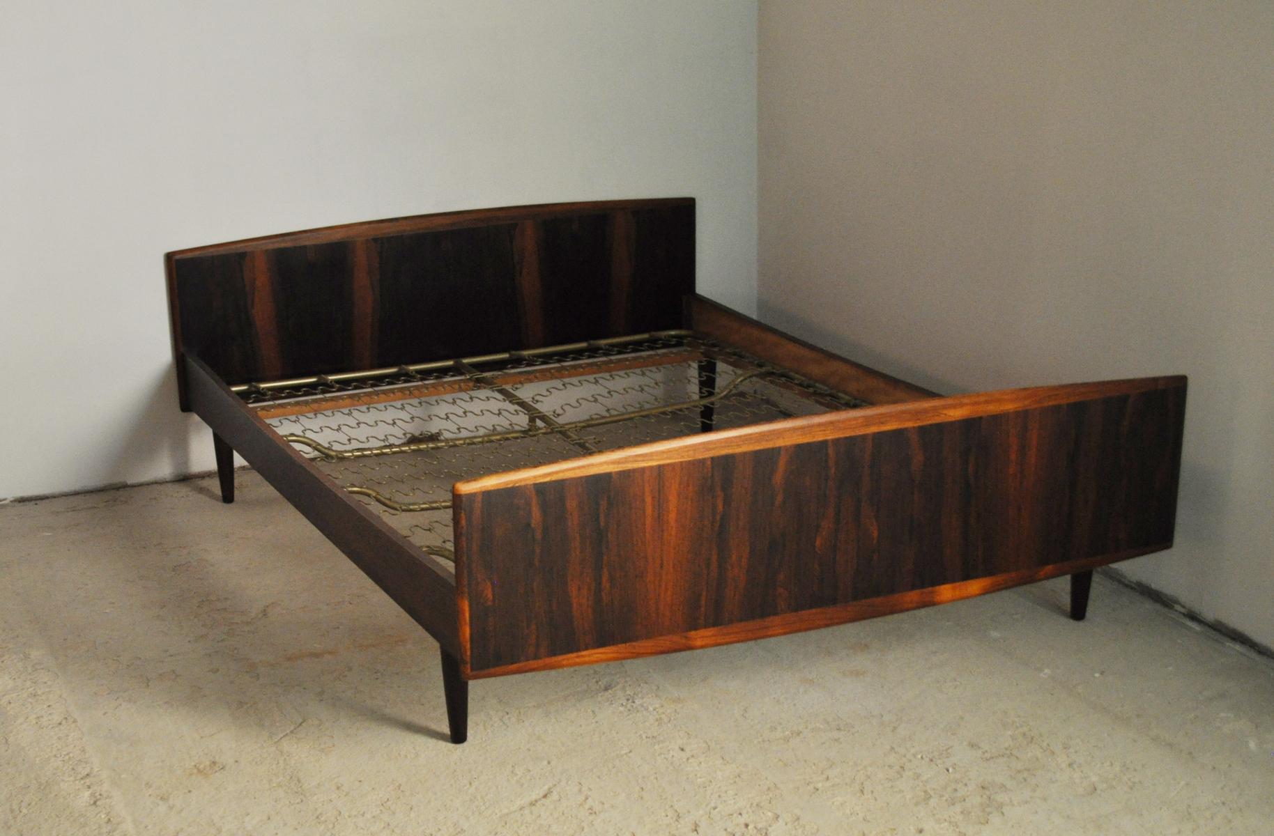 Danish Modern Rosewood Double Bed, 1960s For Sale 5