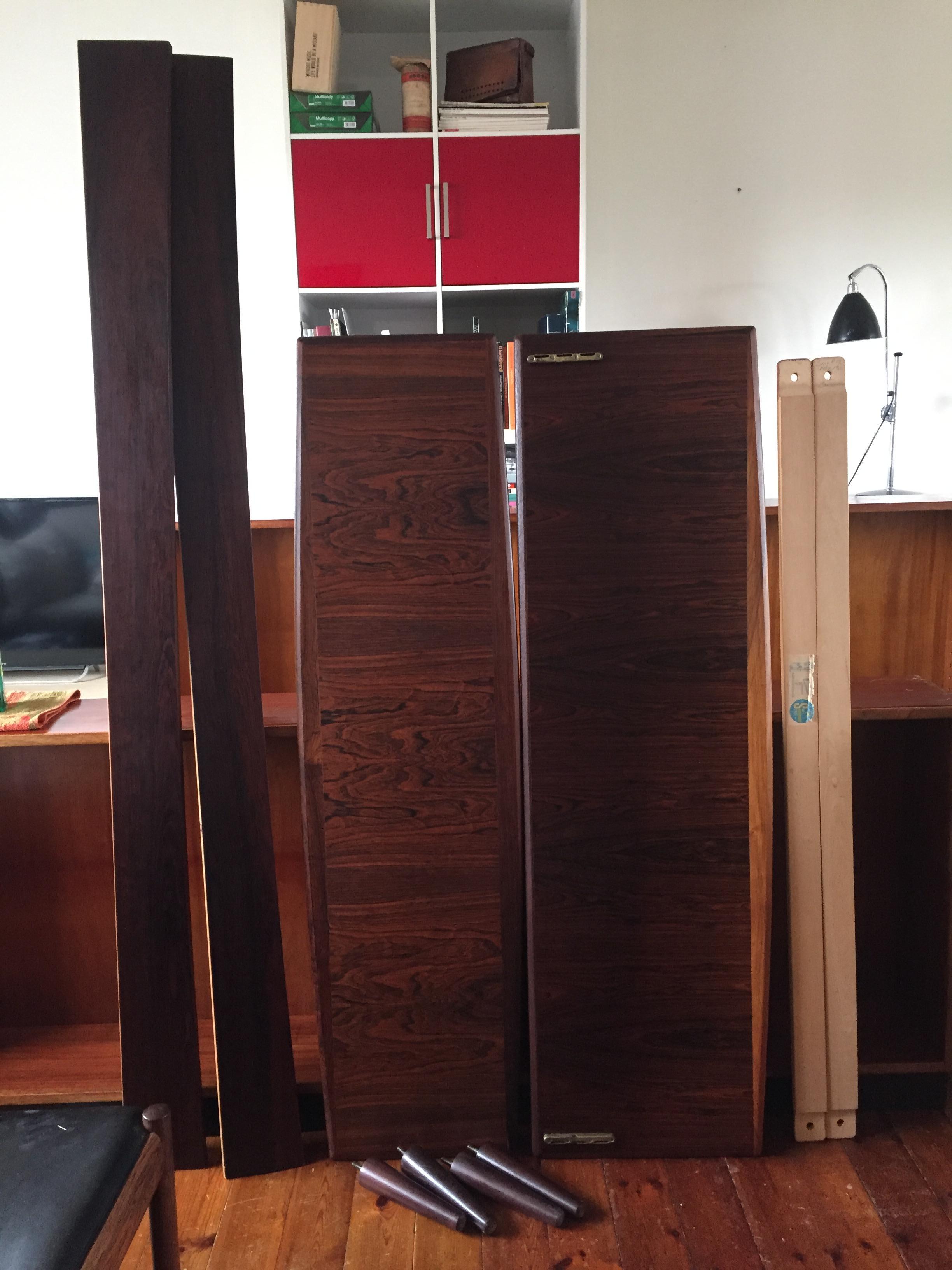 Danish Modern Rosewood Double Bed, 1960s In Good Condition For Sale In Vordingborg, DK