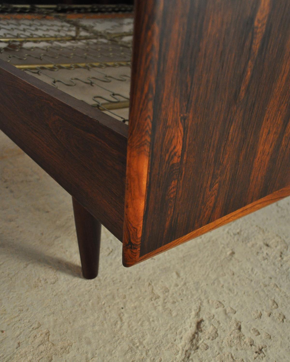 Danish Modern Rosewood Double Bed, 1960s For Sale 1